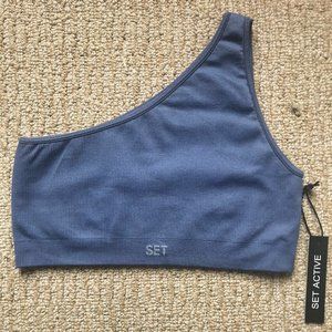 Set Active One Shoulder Bra - Pluto